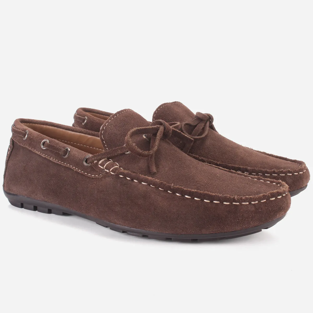 Mens "HUXY" Leather Slip-ons Moccasins