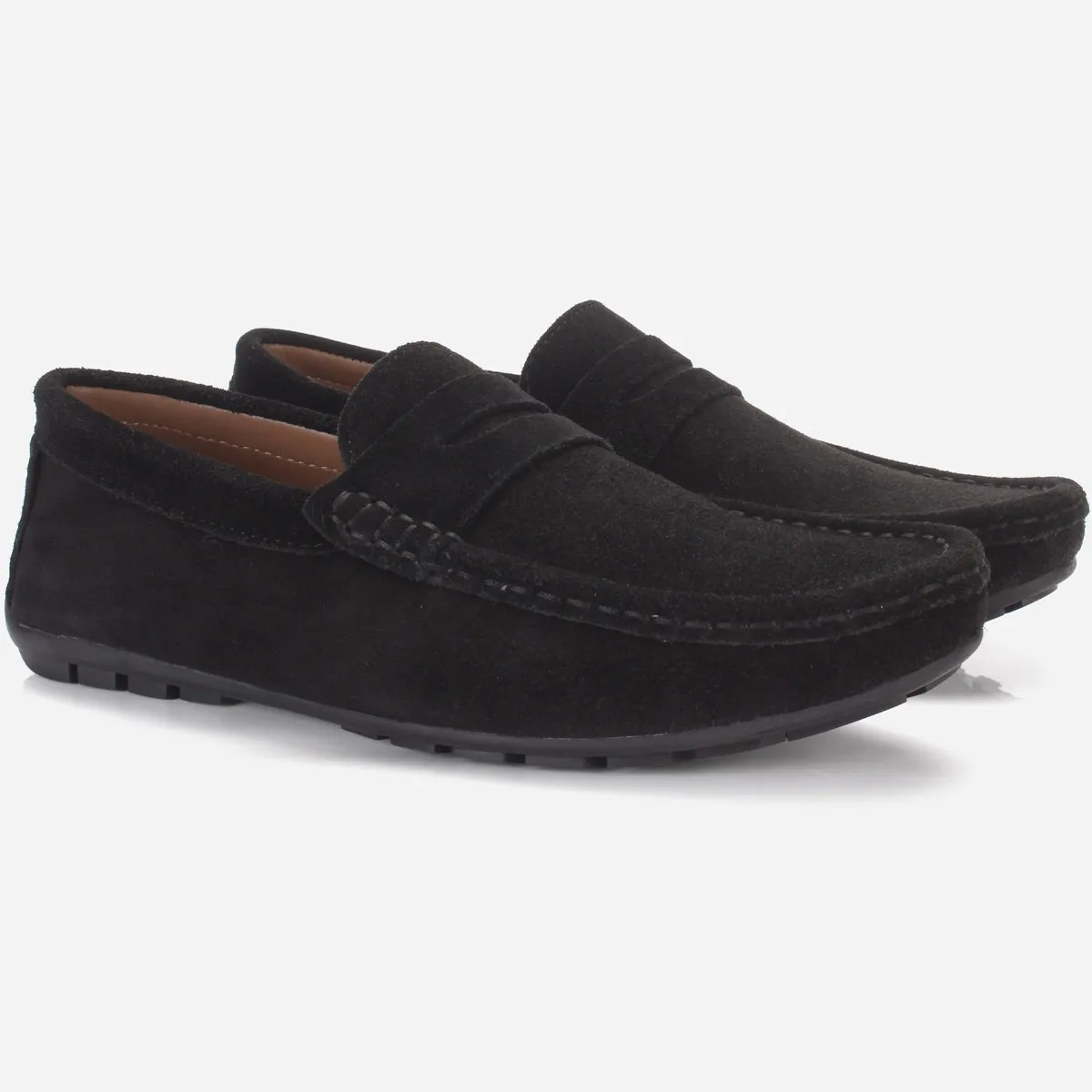 Mens "KIMS" Leather Slip-ons Moccasins
