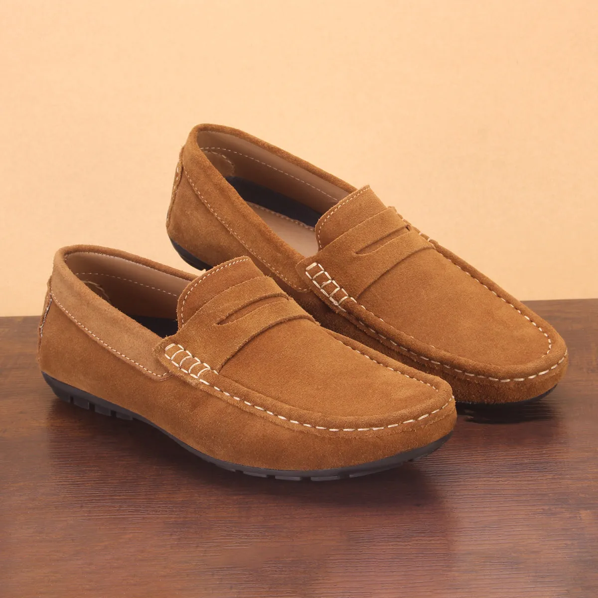 Mens "KIMS" Leather Slip-ons Moccasins