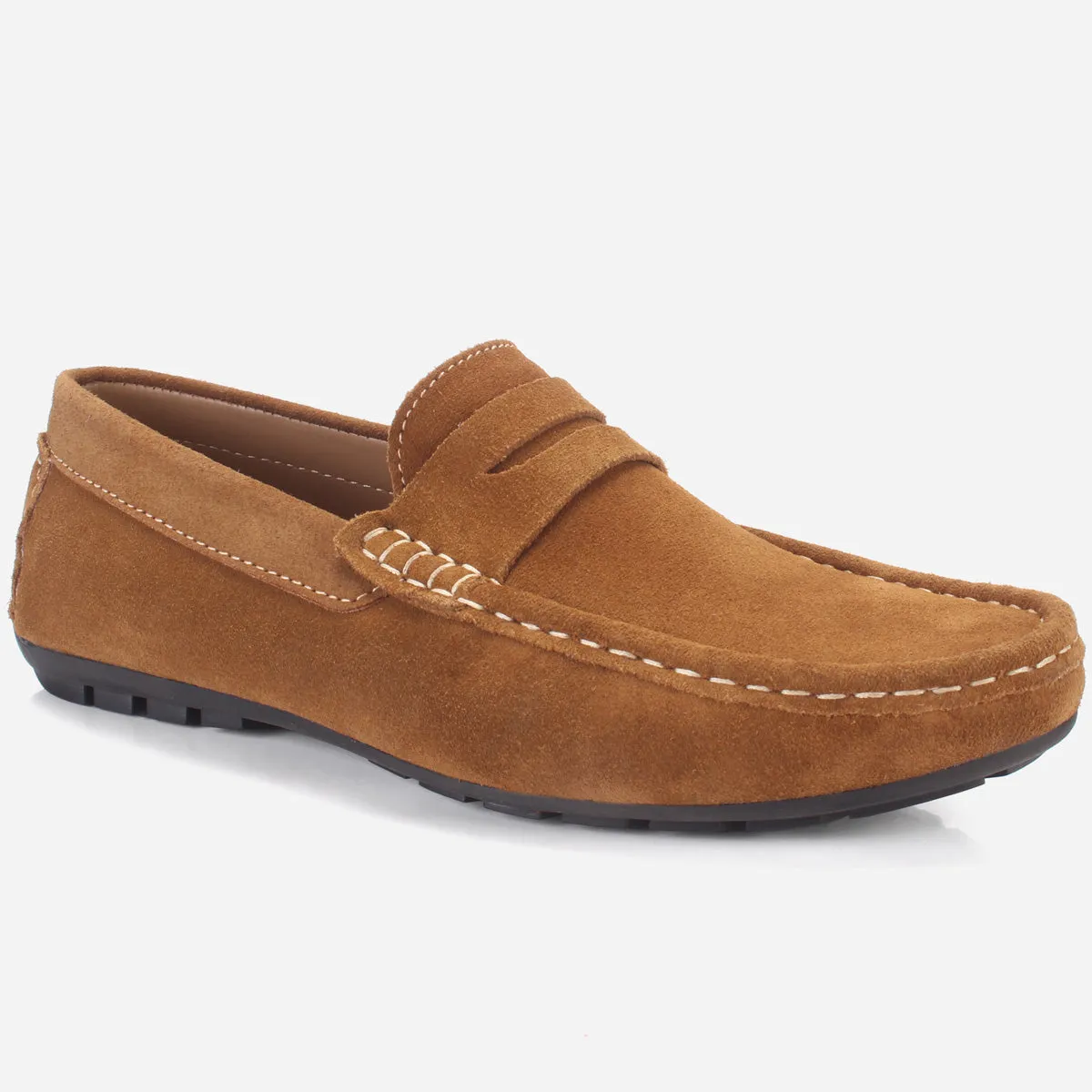 Mens "KIMS" Leather Slip-ons Moccasins