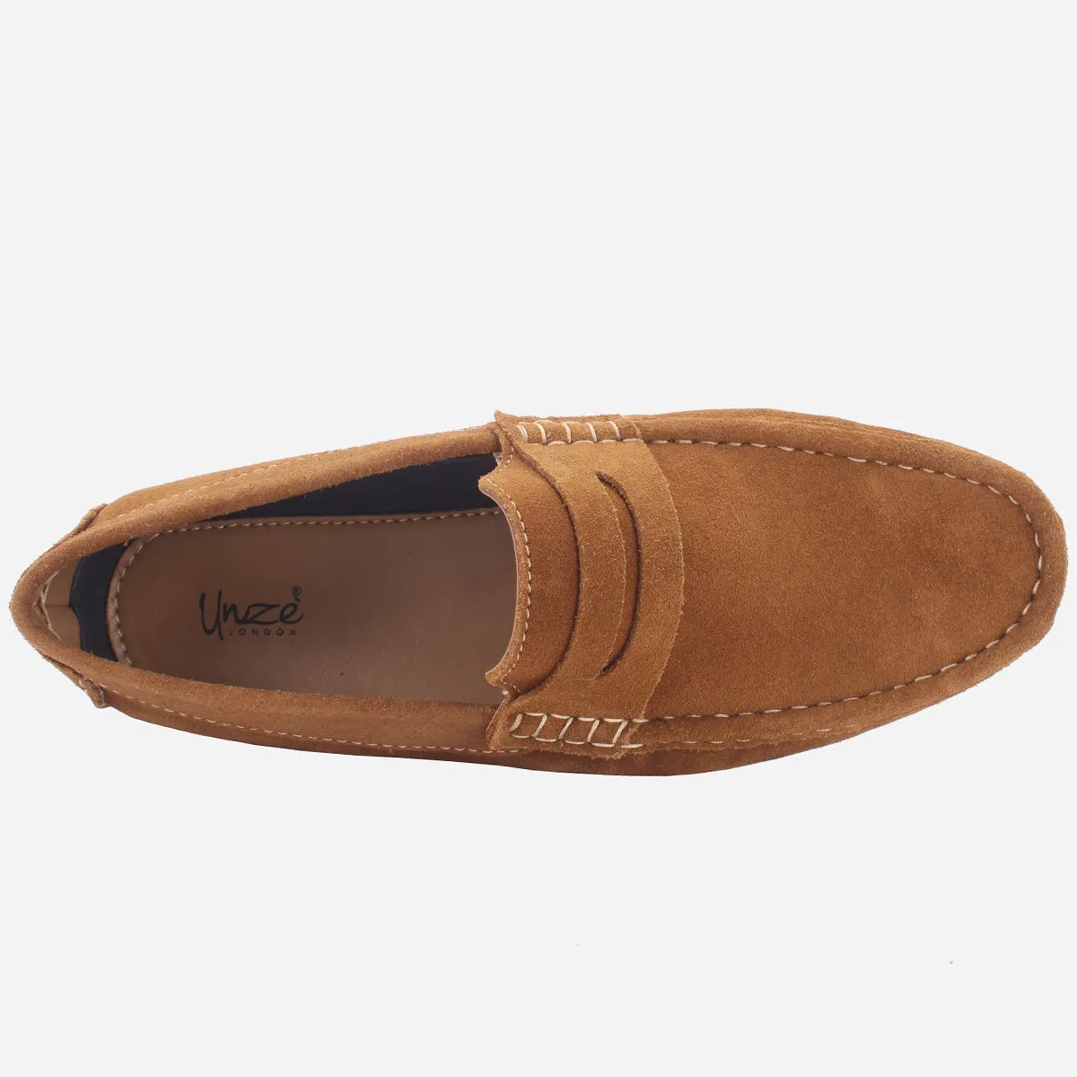 Mens "KIMS" Leather Slip-ons Moccasins
