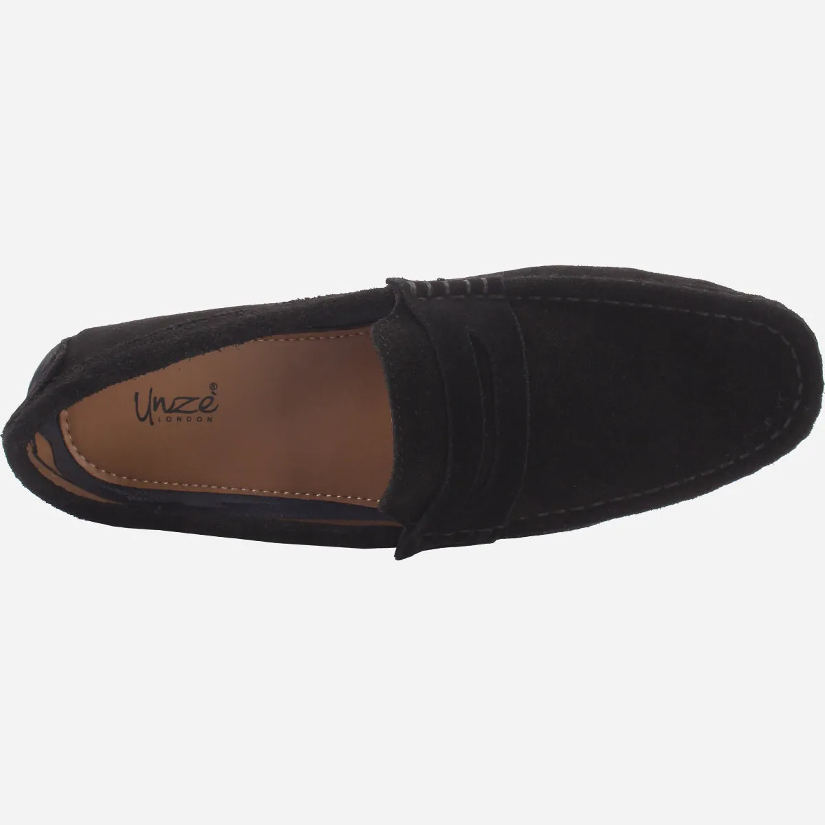 Mens "KIMS" Leather Slip-ons Moccasins