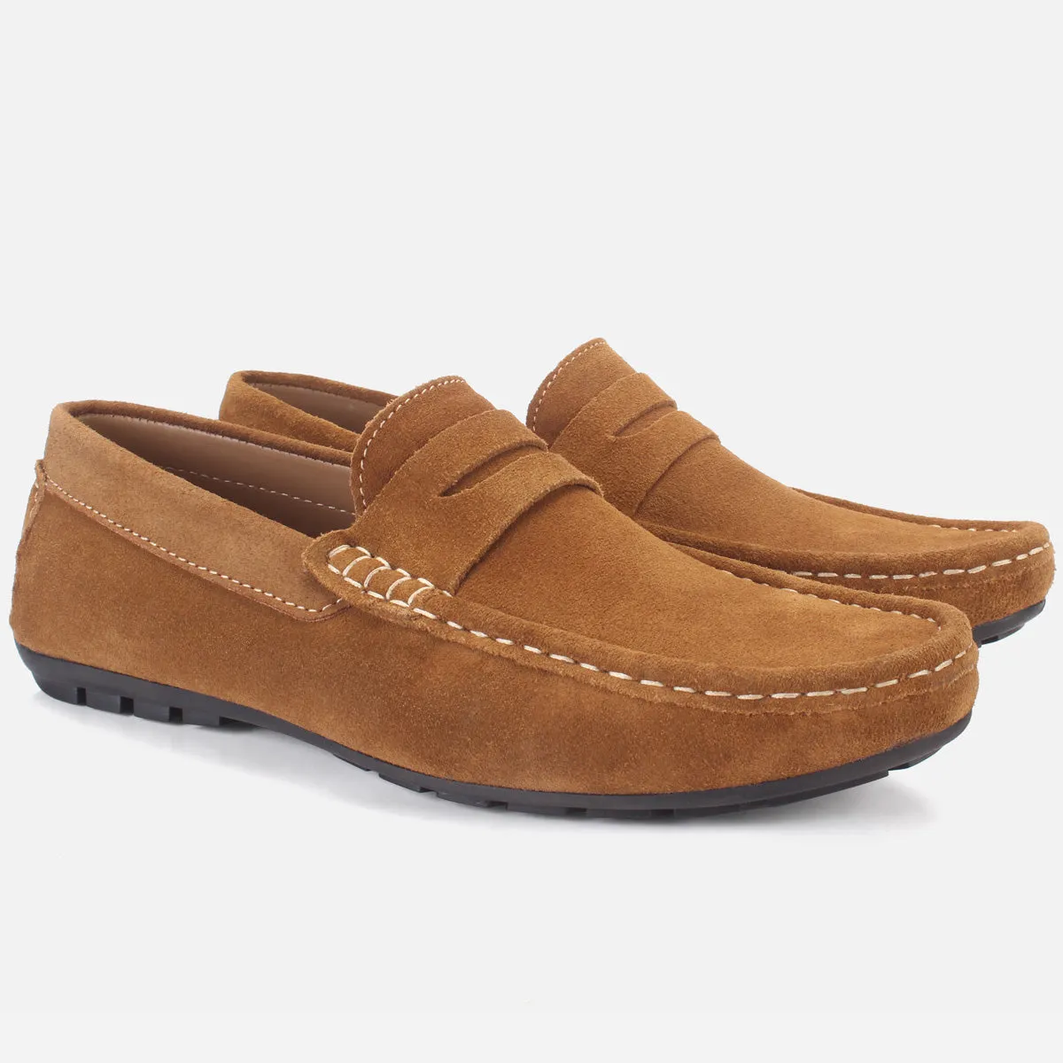 Mens "KIMS" Leather Slip-ons Moccasins