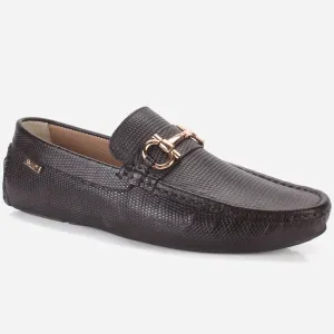Men's "NAUTIAL" Leather Buckled Moccasins Shoes