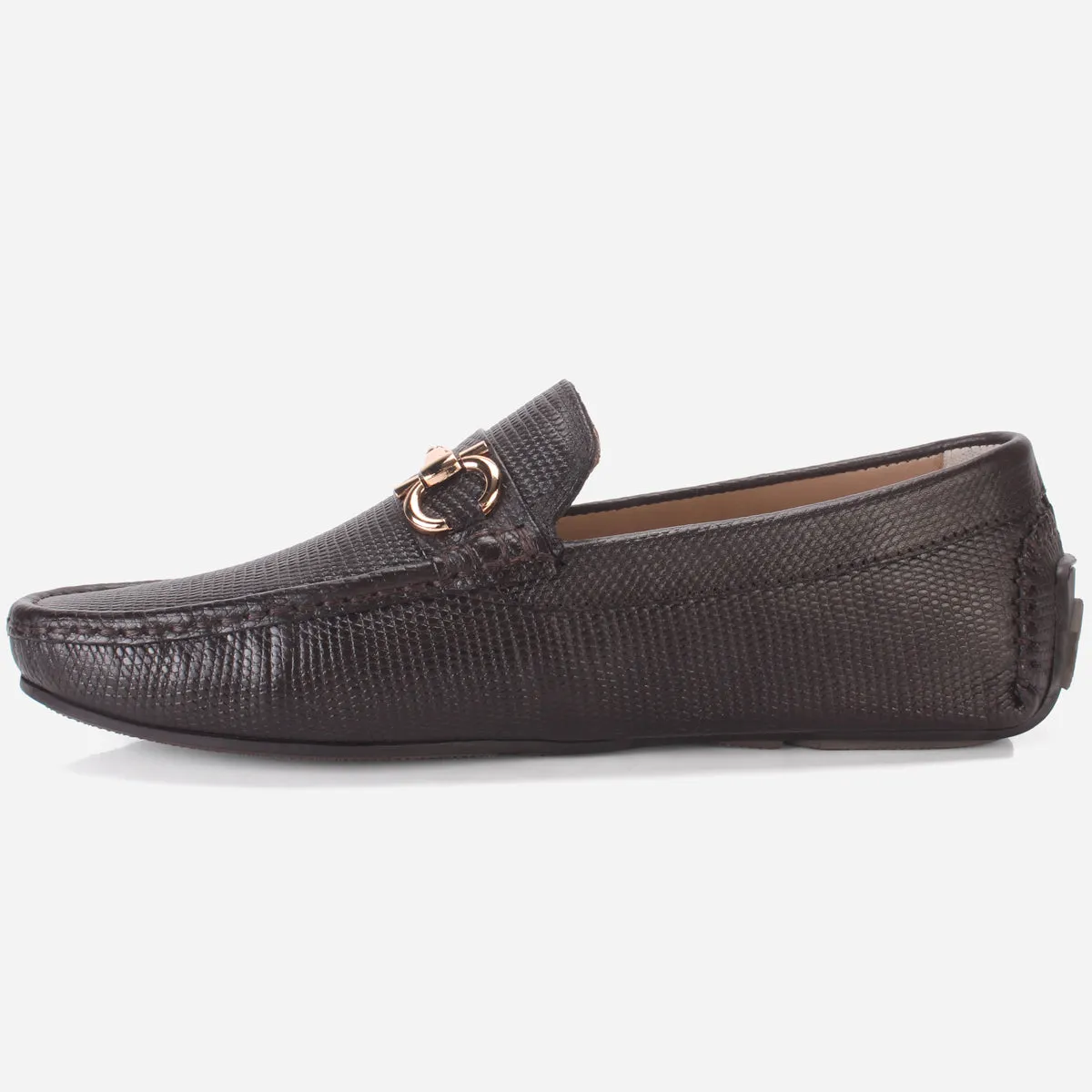 Men's "NAUTIAL" Leather Buckled Moccasins Shoes
