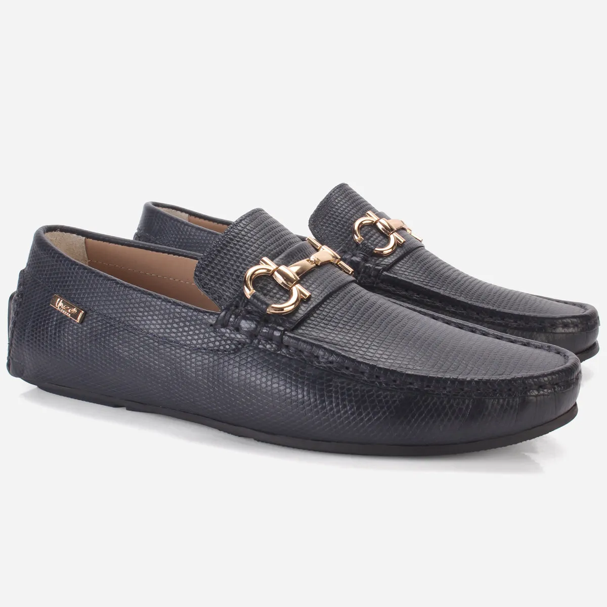 Men's "NAUTIAL" Leather Buckled Moccasins Shoes