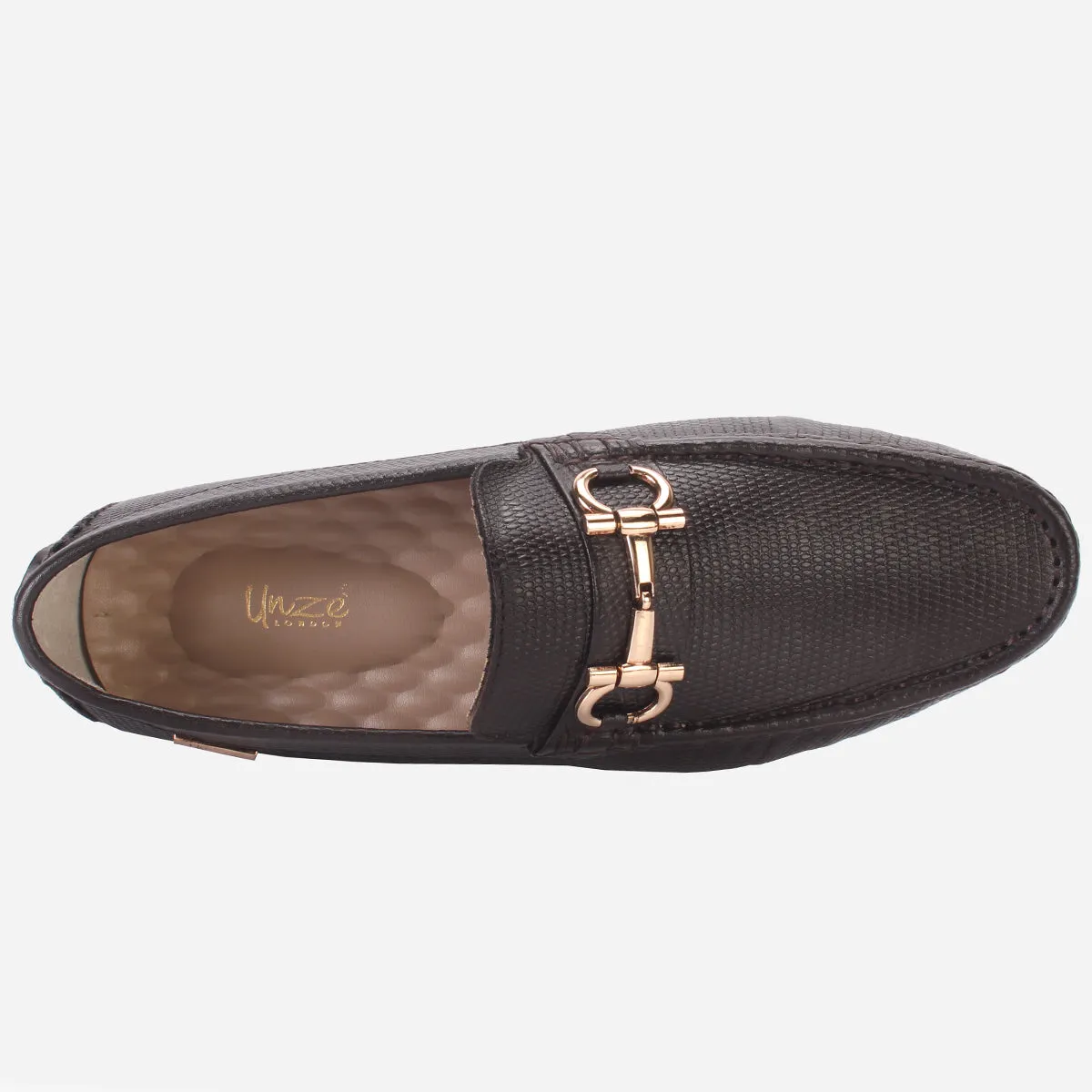 Men's "NAUTIAL" Leather Buckled Moccasins Shoes