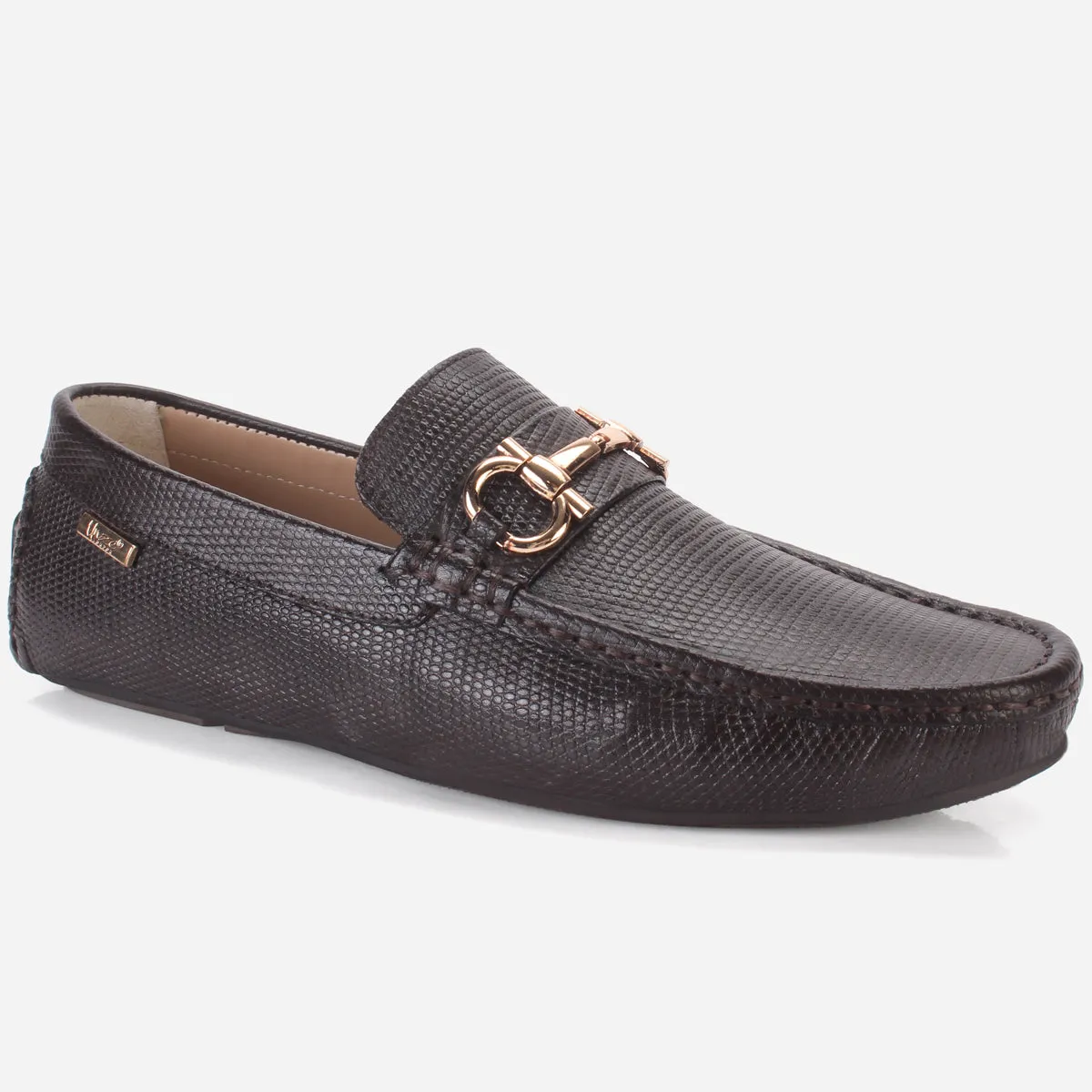 Men's "NAUTIAL" Leather Buckled Moccasins Shoes