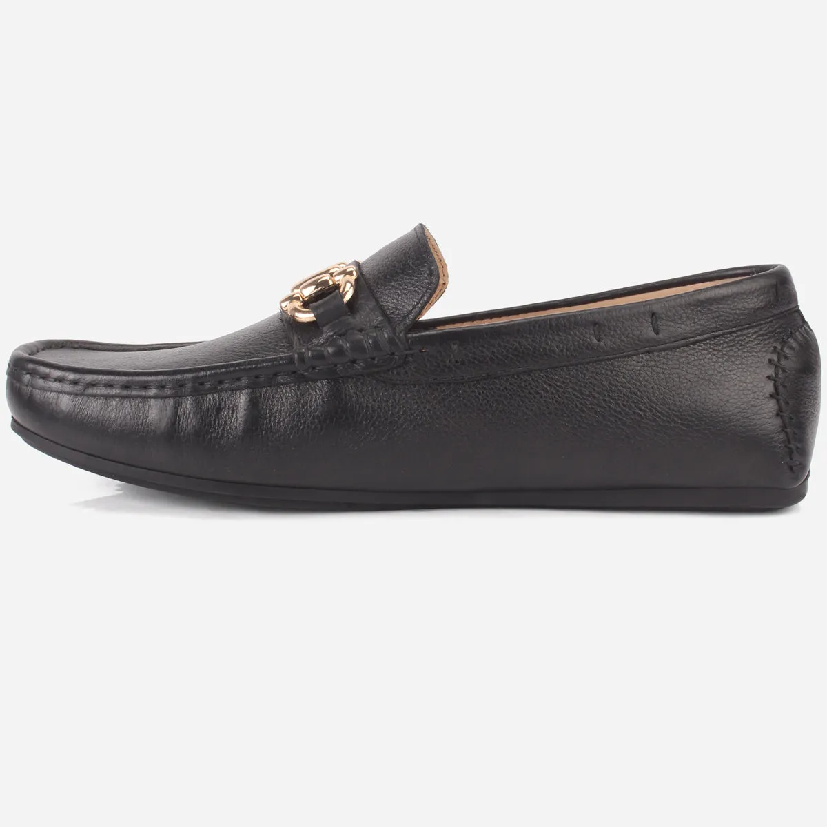Mens "SHABZ" Leather Slip-on Moccasins