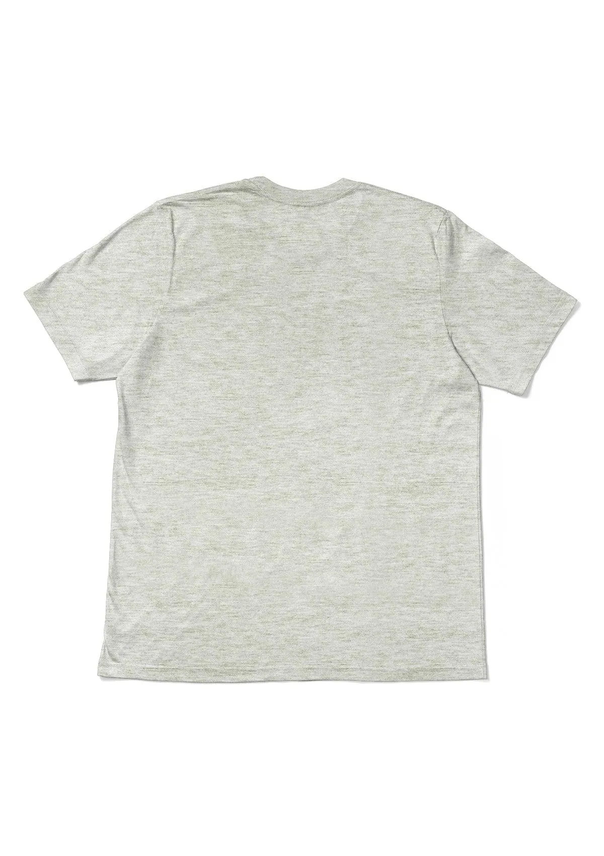 Men’s Triblend Oatmeal White Crew Neck T-Shirt