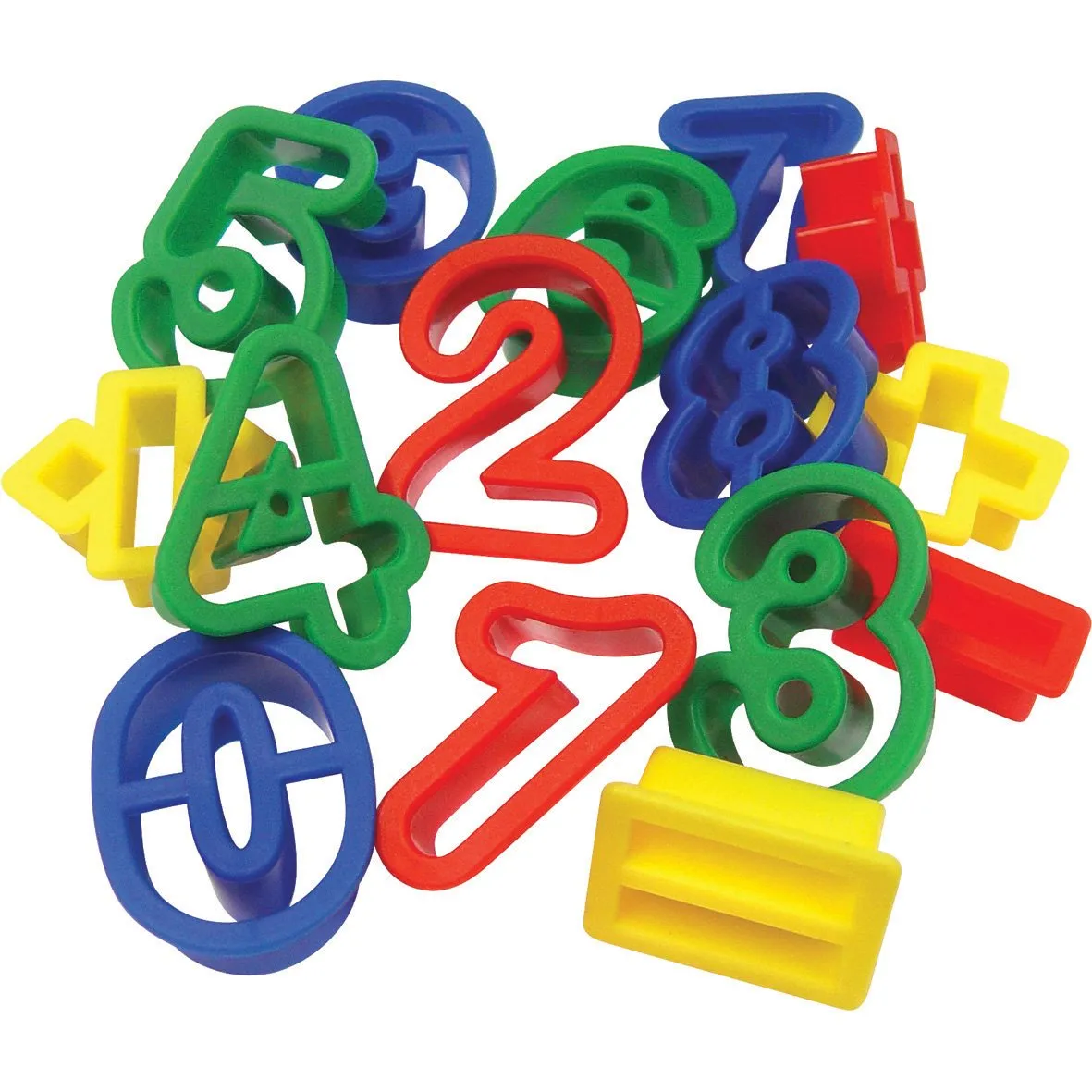 Number and Symbols Dough Cutters pk 15
