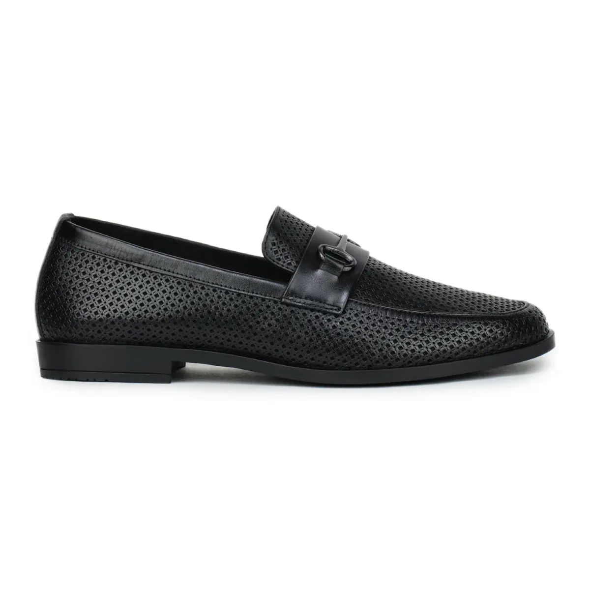 Original Leather Loafers 9981 – Pointed Toe with Mesh Texture Slip-on Shoes