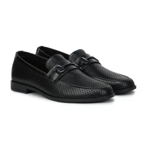 Original Leather Loafers 9981 – Pointed Toe with Mesh Texture Slip-on Shoes