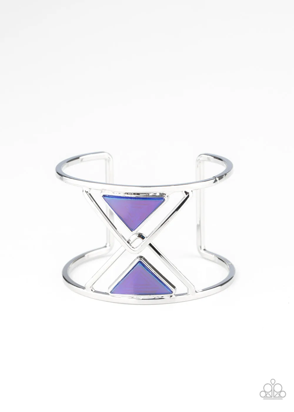 Paparazzi Pyramid Palace - Blue Cuff Bracelet