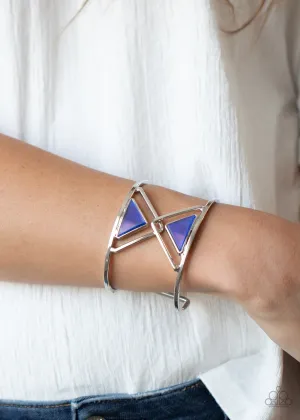 Paparazzi Pyramid Palace - Blue Cuff Bracelet