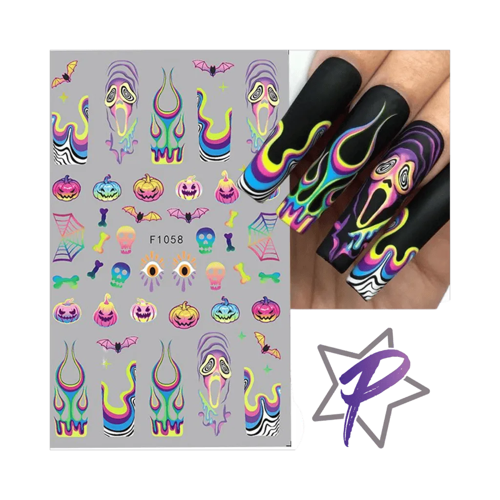 Pasties Decals - Rainbow Halloween