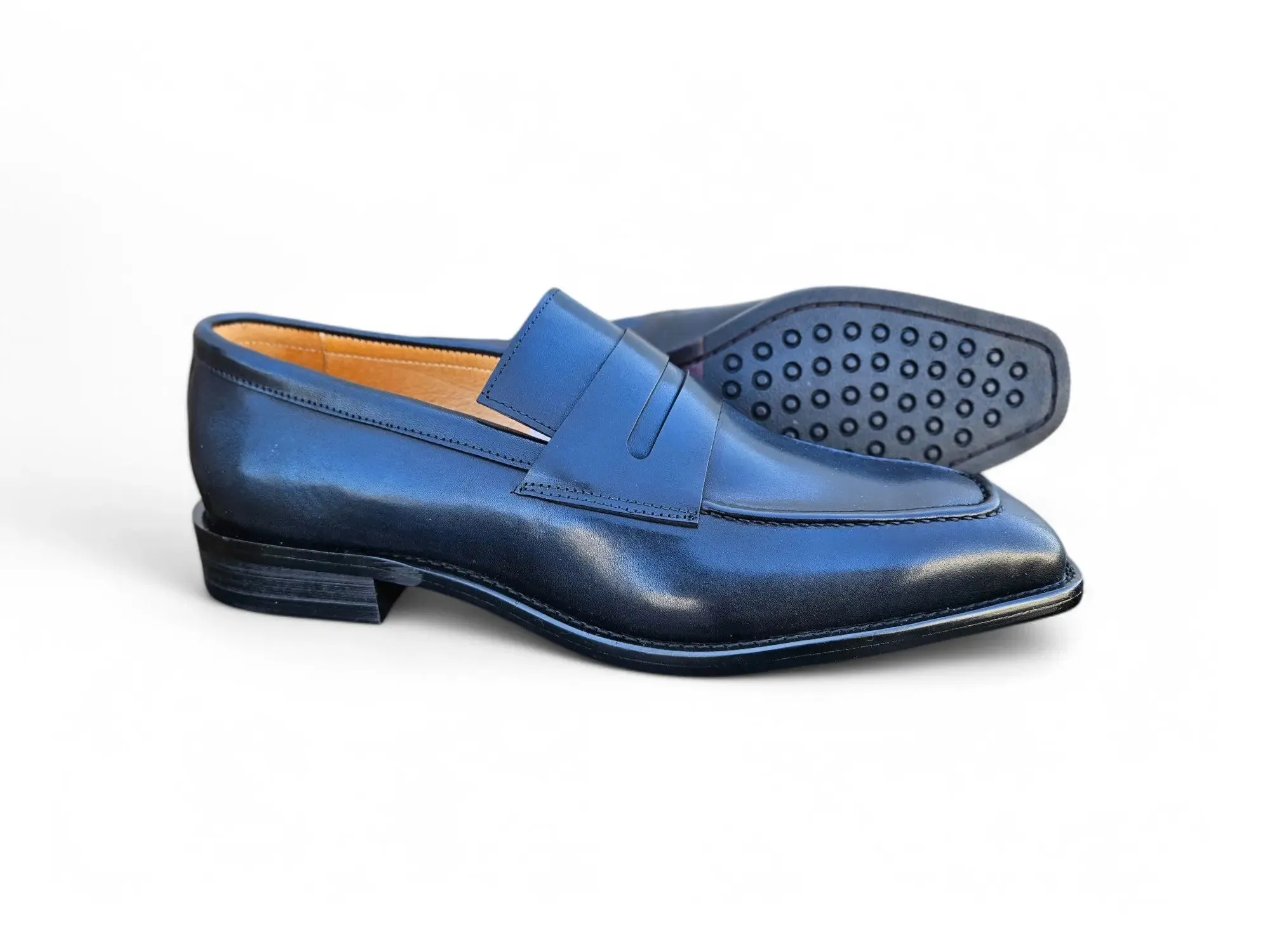 Patina Finished Penny Loafer