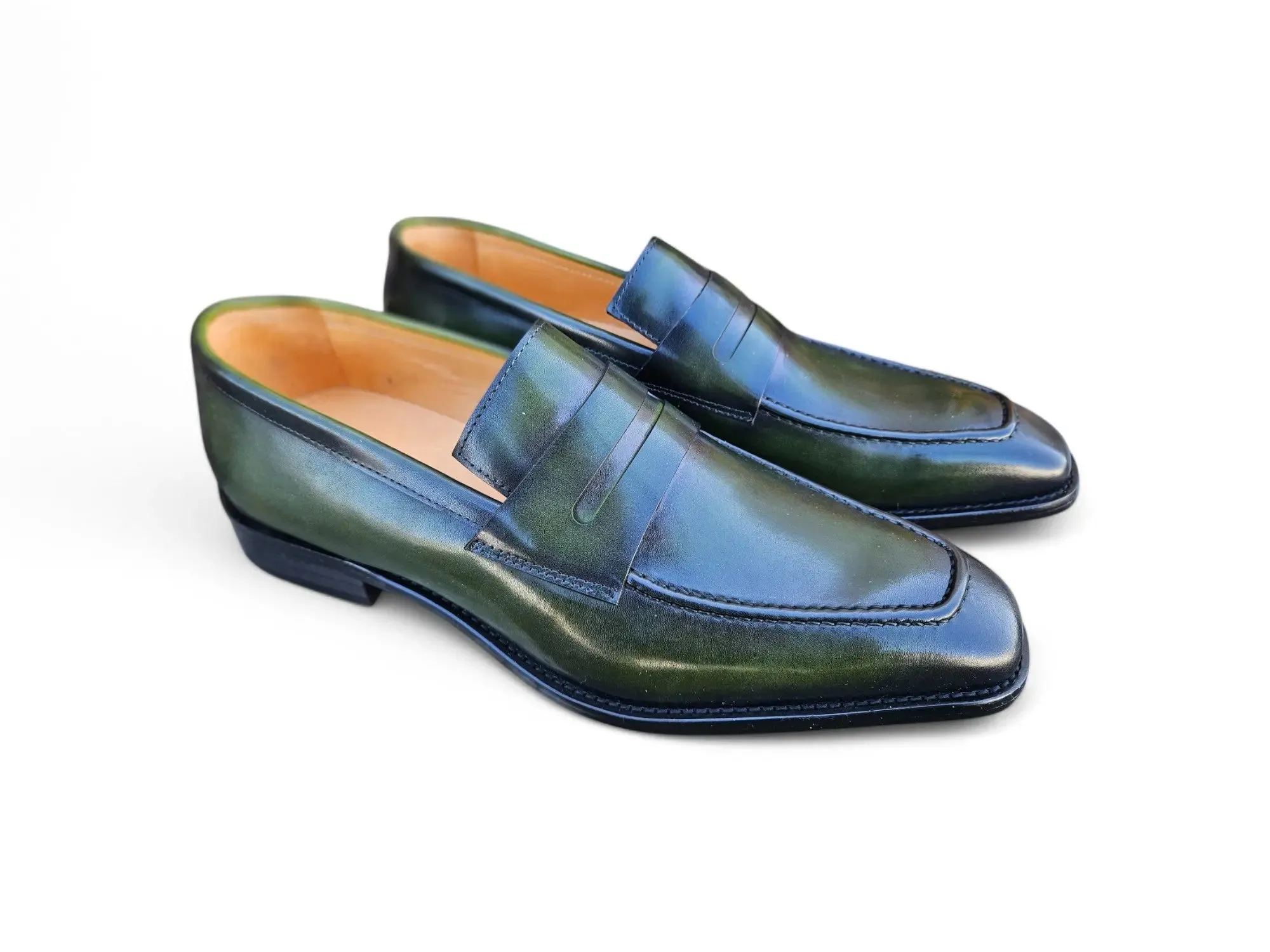 Patina Finished Penny Loafer