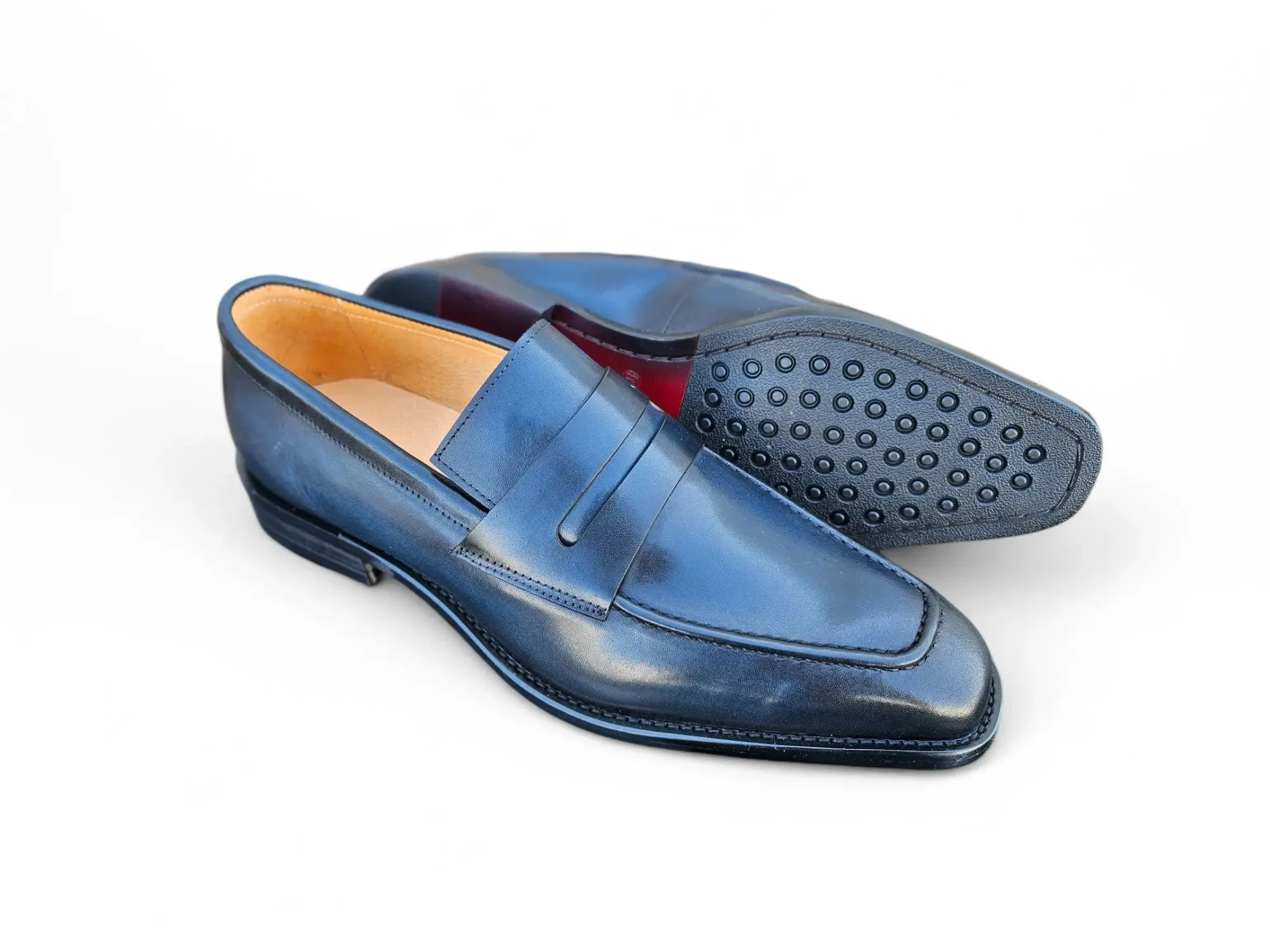Patina Finished Penny Loafer