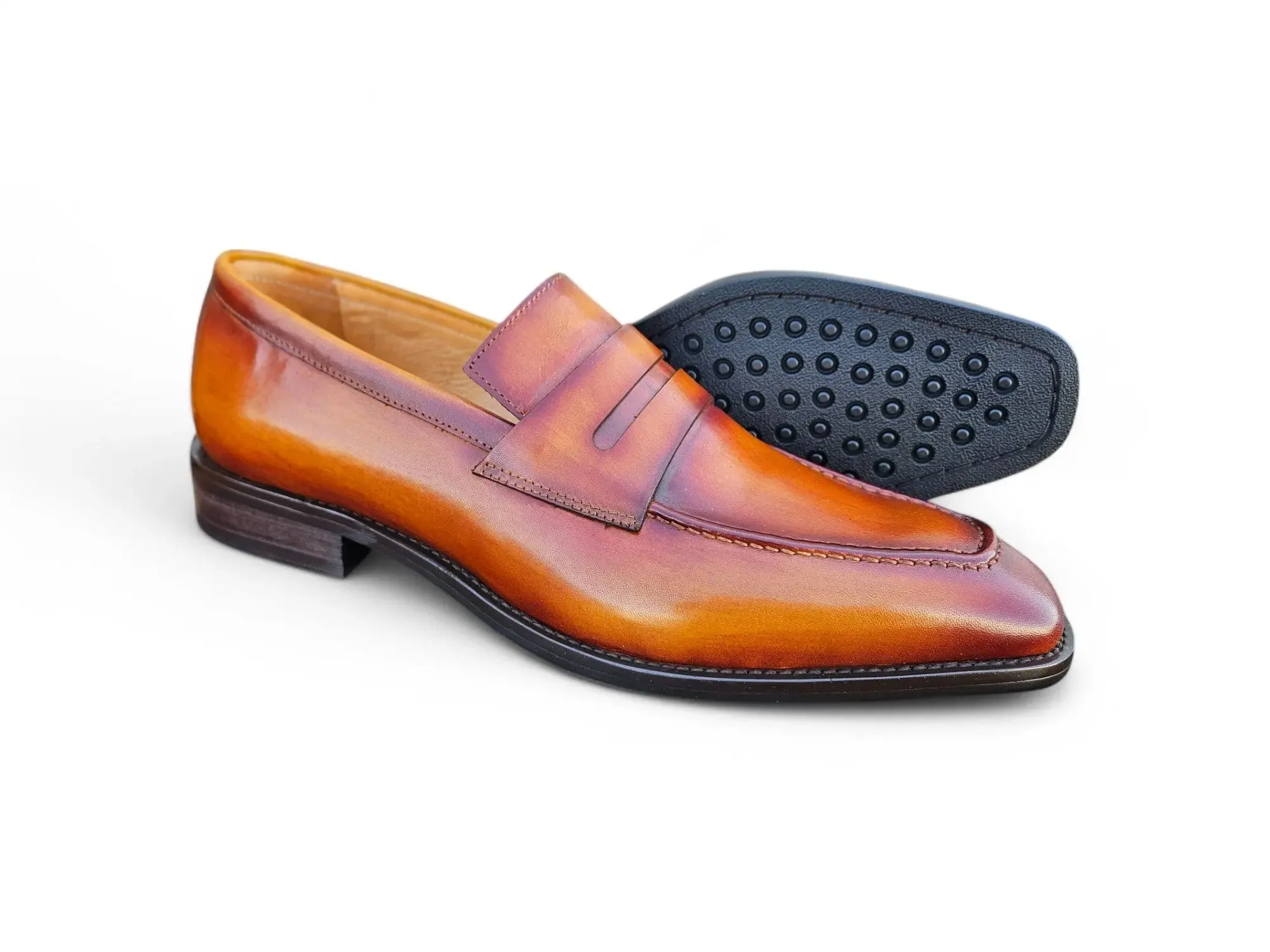 Patina Finished Penny Loafer