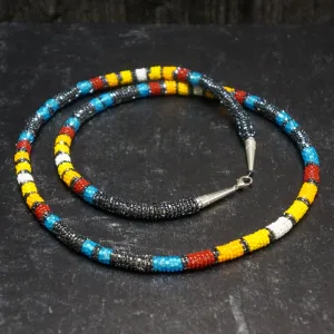 Peyote Stitch Necklace ~ Blue