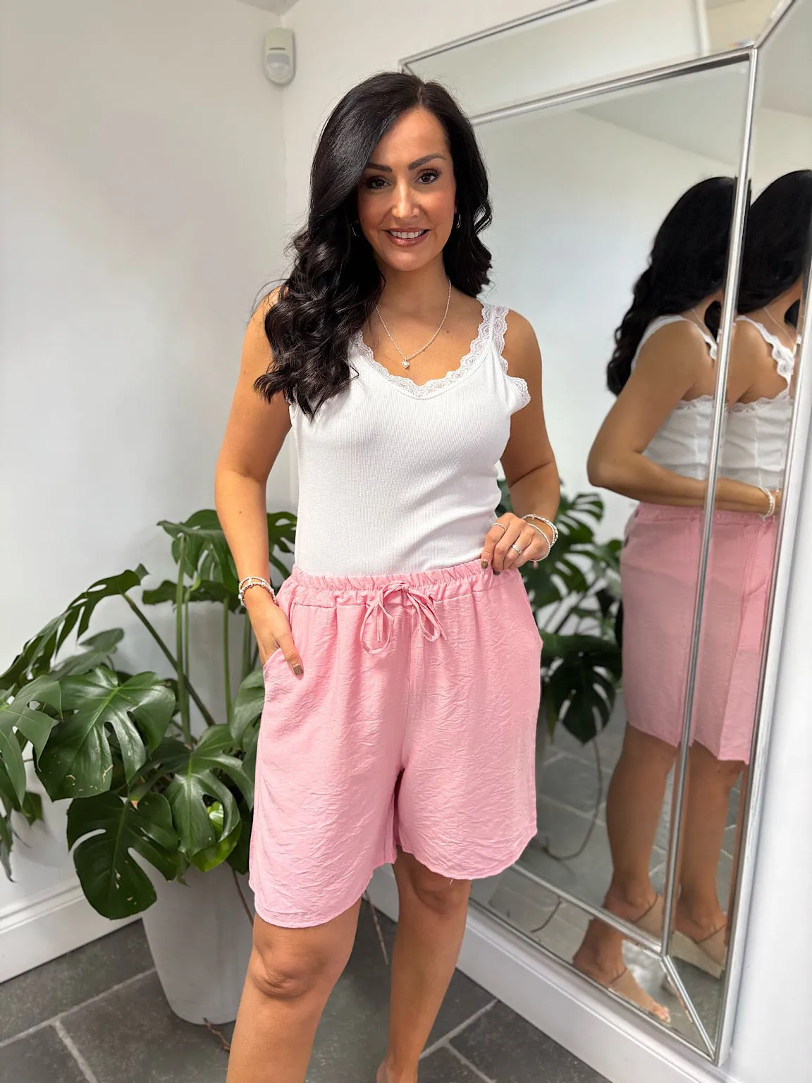 Pink Essential Loose Fit Shorts