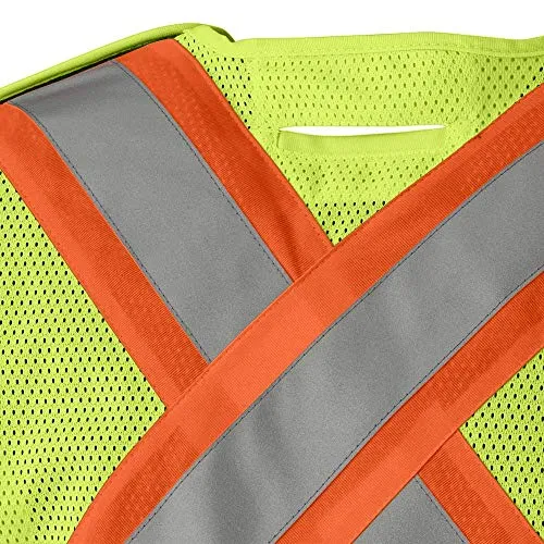 Pioneer FR High Visibility Breathable Tear-Away Safety Vest, Adjustable Size