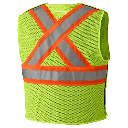 Pioneer FR High Visibility Breathable Tear-Away Safety Vest, Adjustable Size