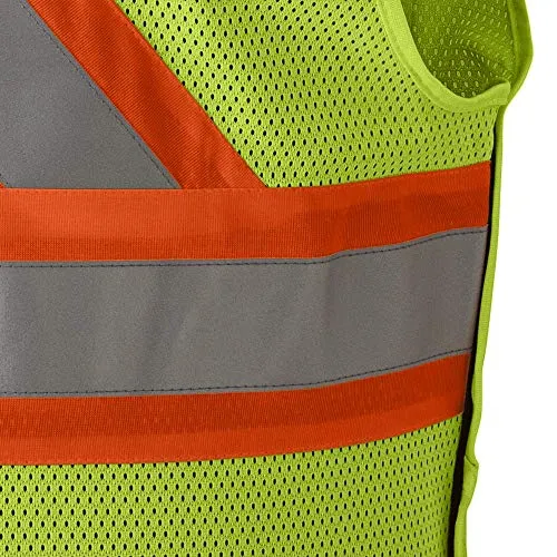 Pioneer FR High Visibility Breathable Tear-Away Safety Vest, Adjustable Size