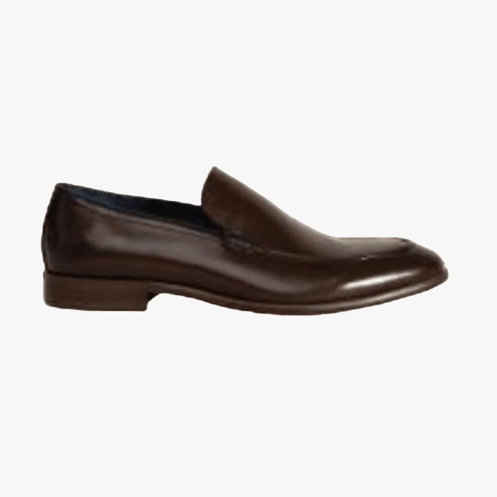 Polo Mens Slip On Loafer Formal Shoe Brown