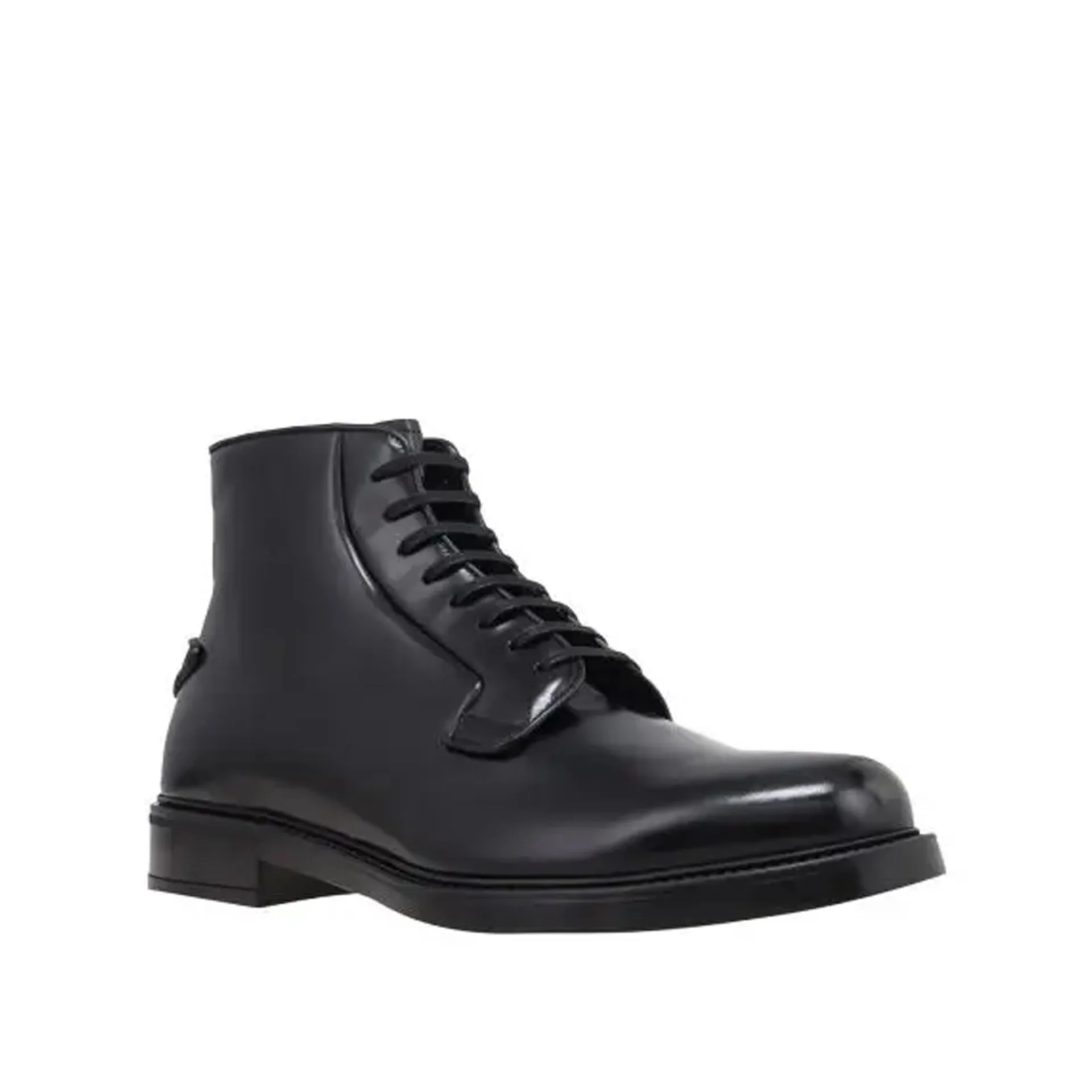 PRADA Leather Lace-Up Boots for Men