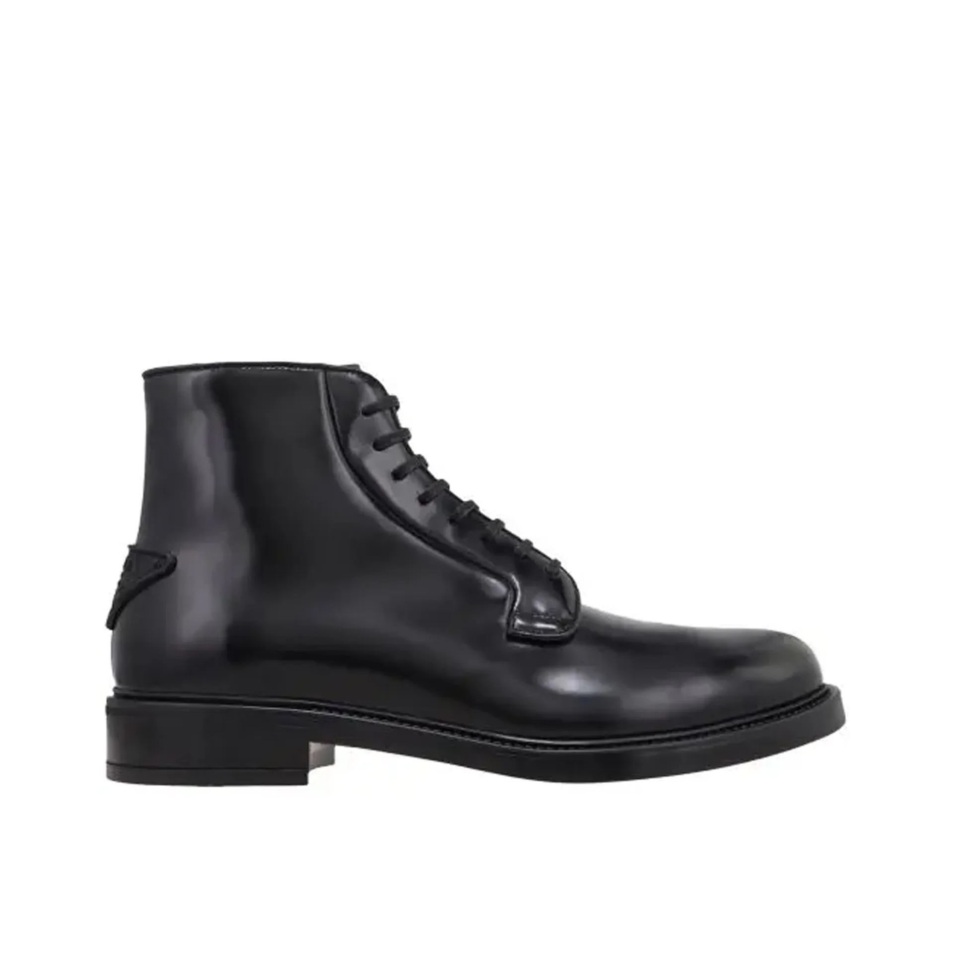 PRADA Leather Lace-Up Boots for Men