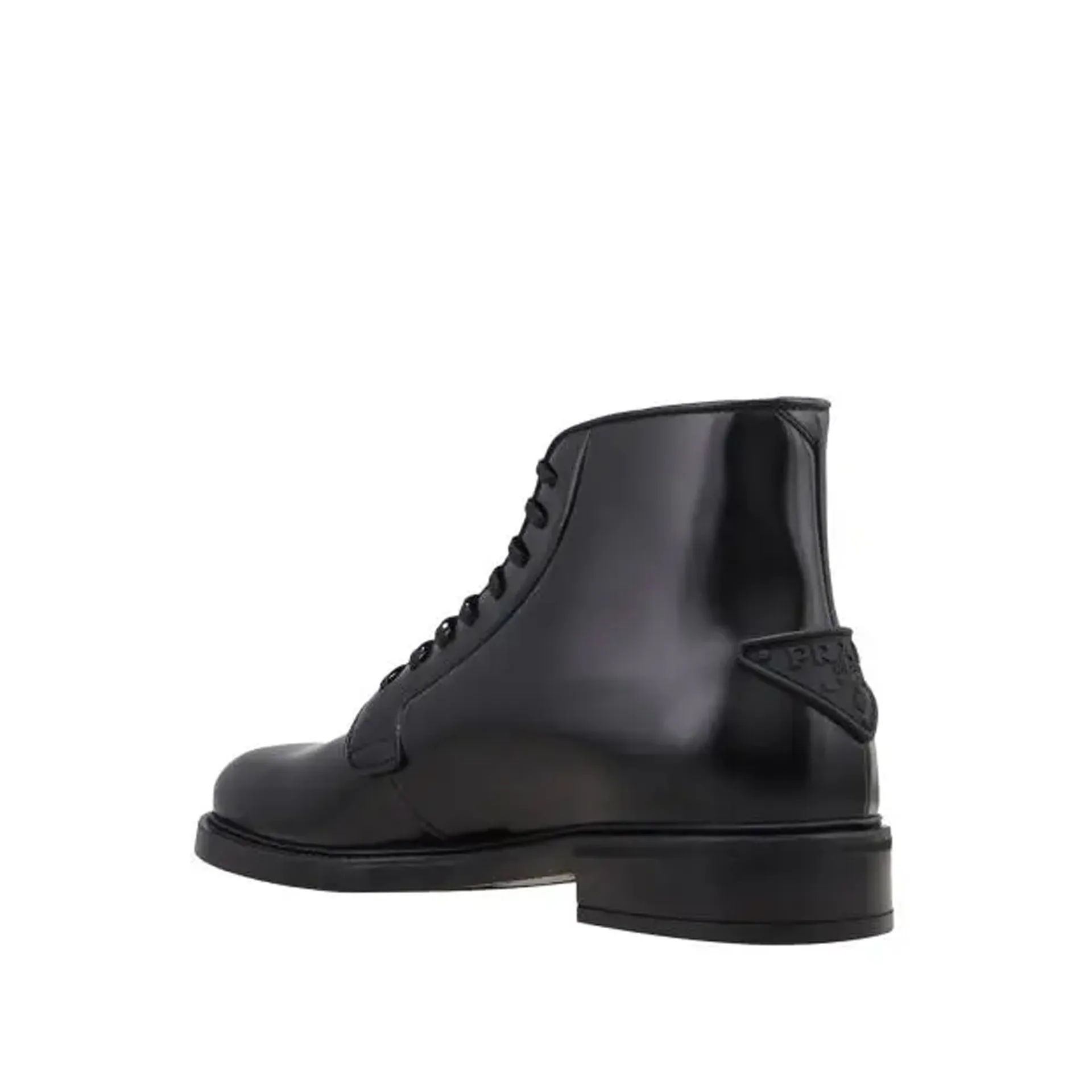 PRADA Leather Lace-Up Boots for Men