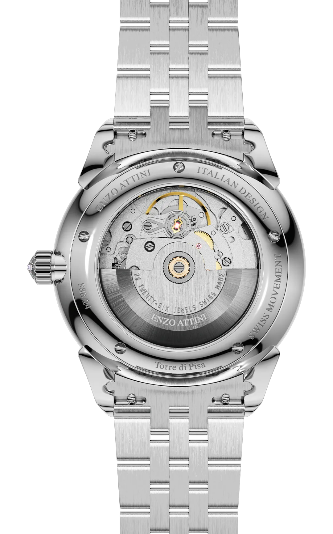 "Torre di Pisa" Automatic - President Bracelet / Swiss Movement.