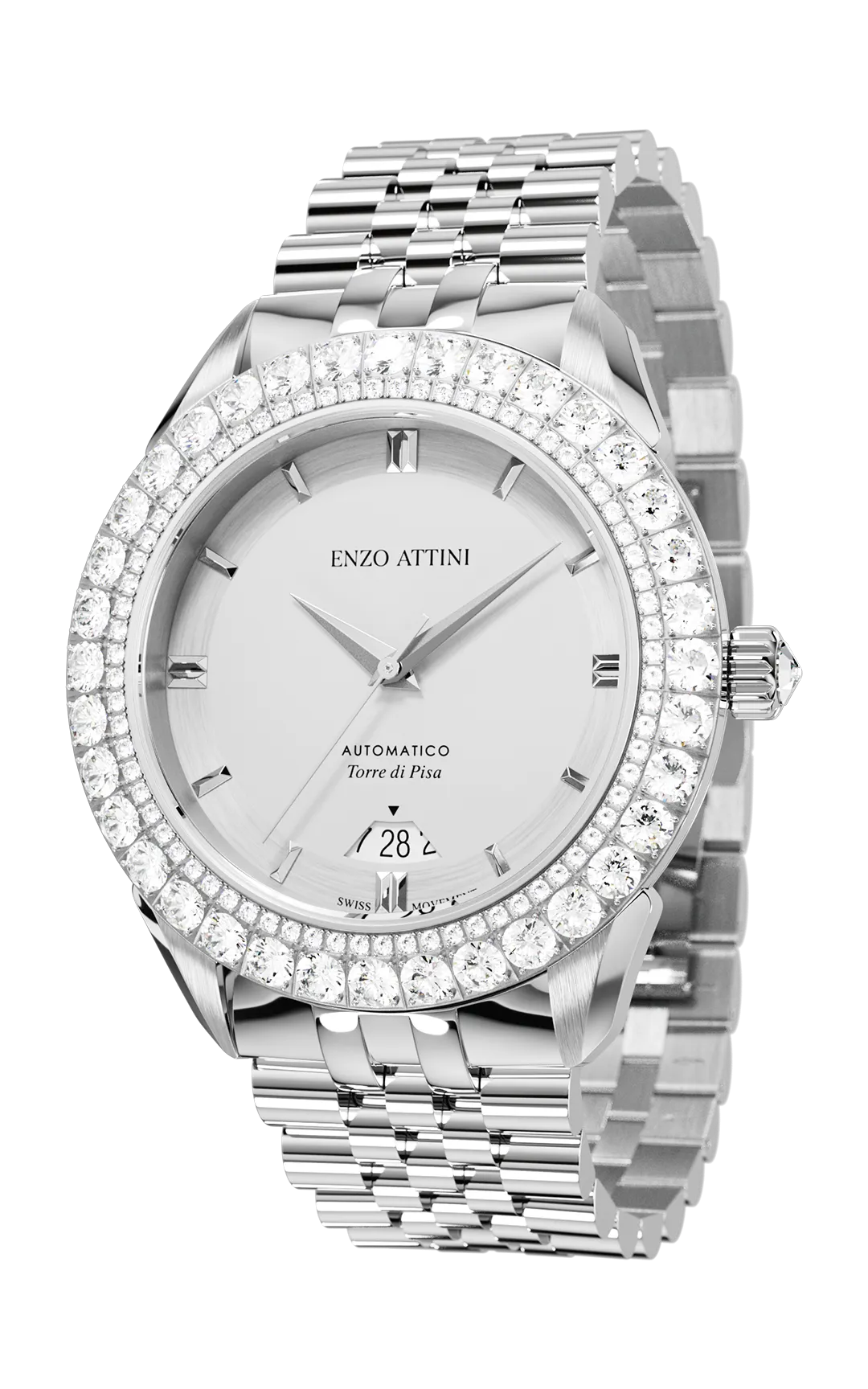 "Torre di Pisa" Automatic - President Bracelet / Swiss Movement.