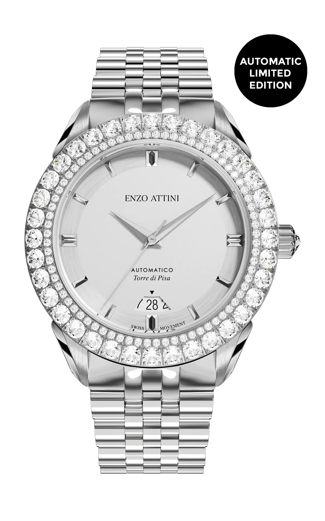 "Torre di Pisa" Automatic - President Bracelet / Swiss Movement.