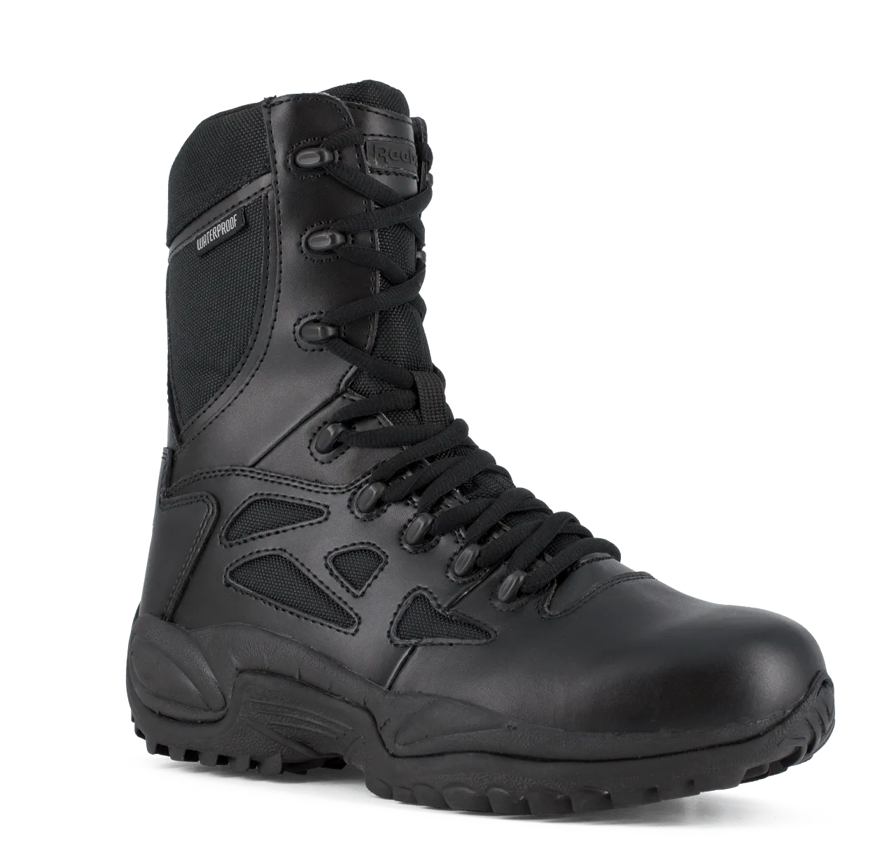 Reebok Rapid Response 8" Stealth Waterproof Side-Zip Tactical Boots - RB8877