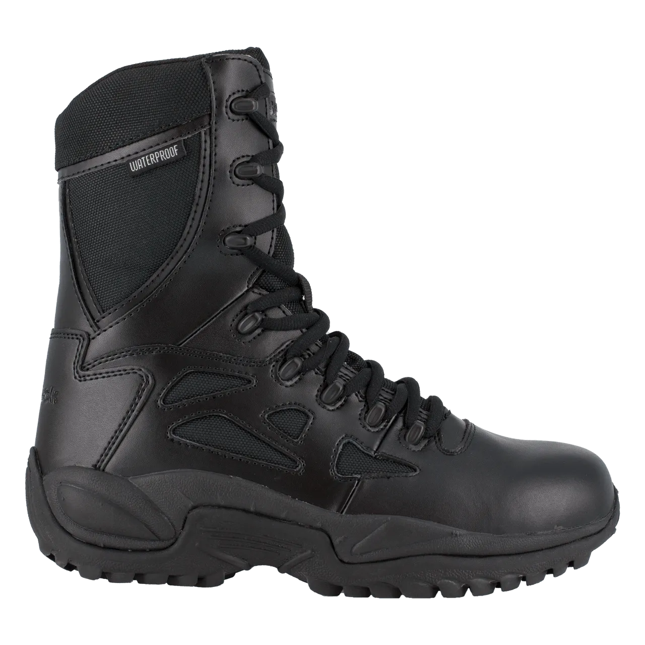 Reebok Rapid Response 8" Stealth Waterproof Side-Zip Tactical Boots - RB8877