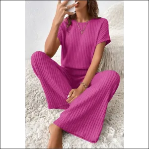 Rose Red Ribbed Jumpsuit: Dangerously Diva-licious 🔥