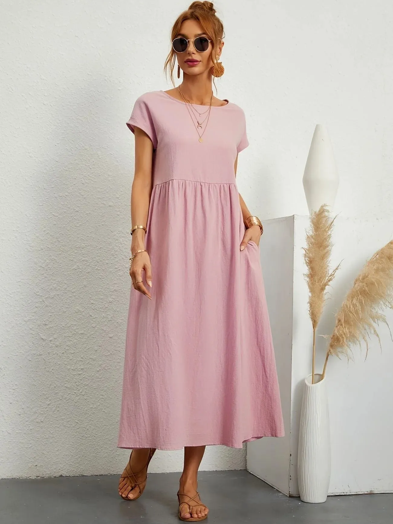 Sage - Casual Spring Dress