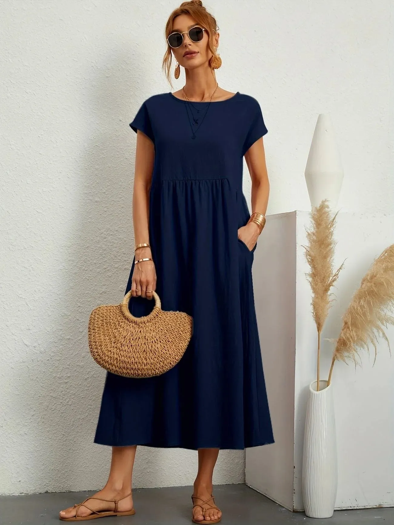 Sage - Casual Spring Dress
