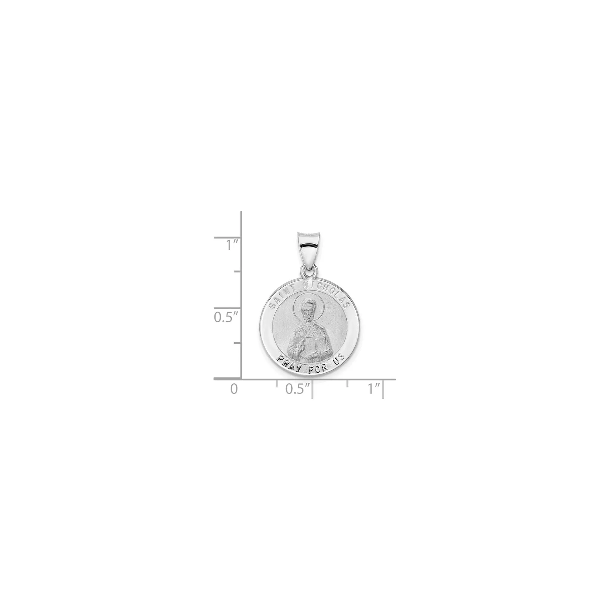 Saint Nicholas Lightweight Satin Medal (14K)
