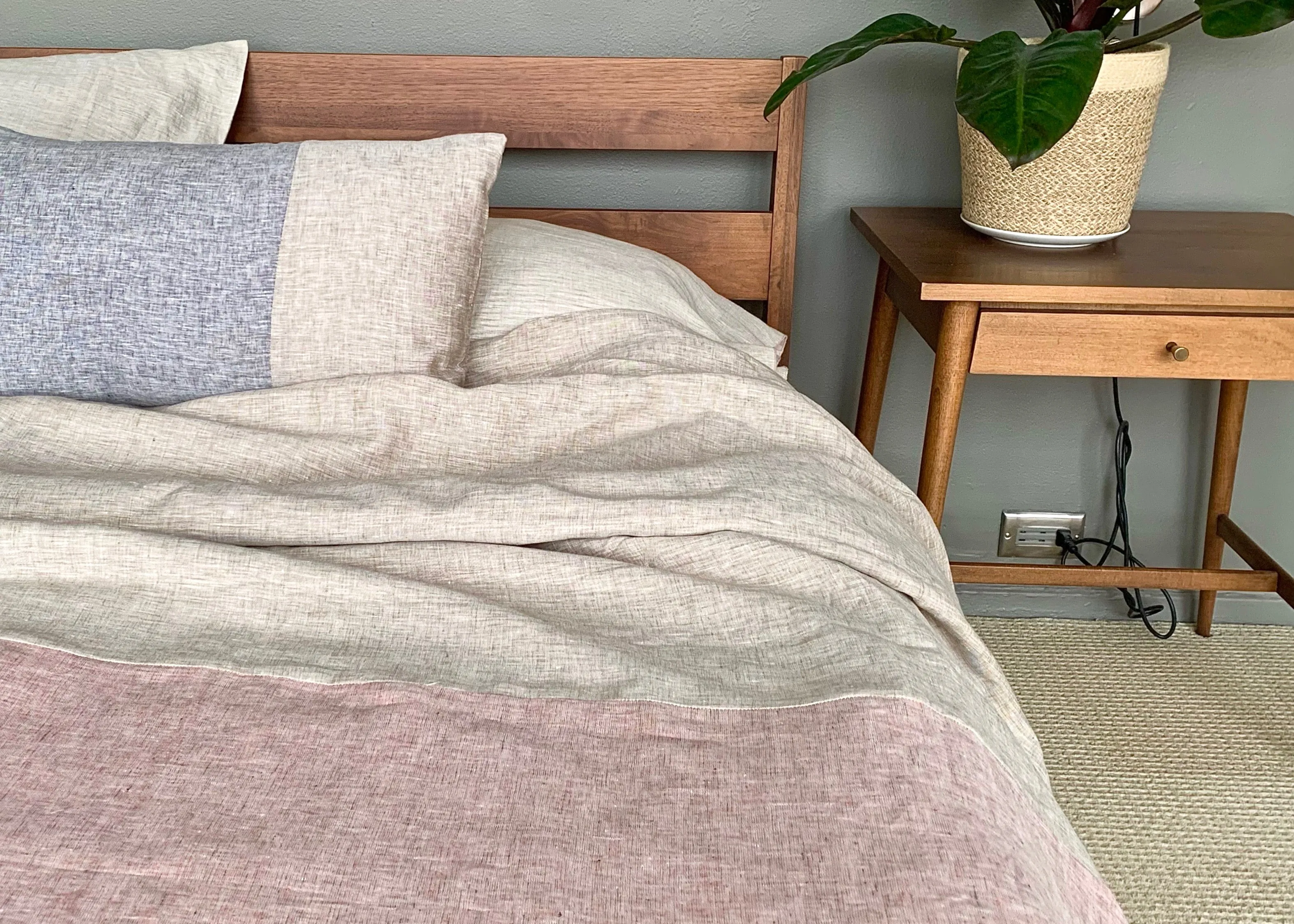Seacliff Pieced Accent Pillow Haze
