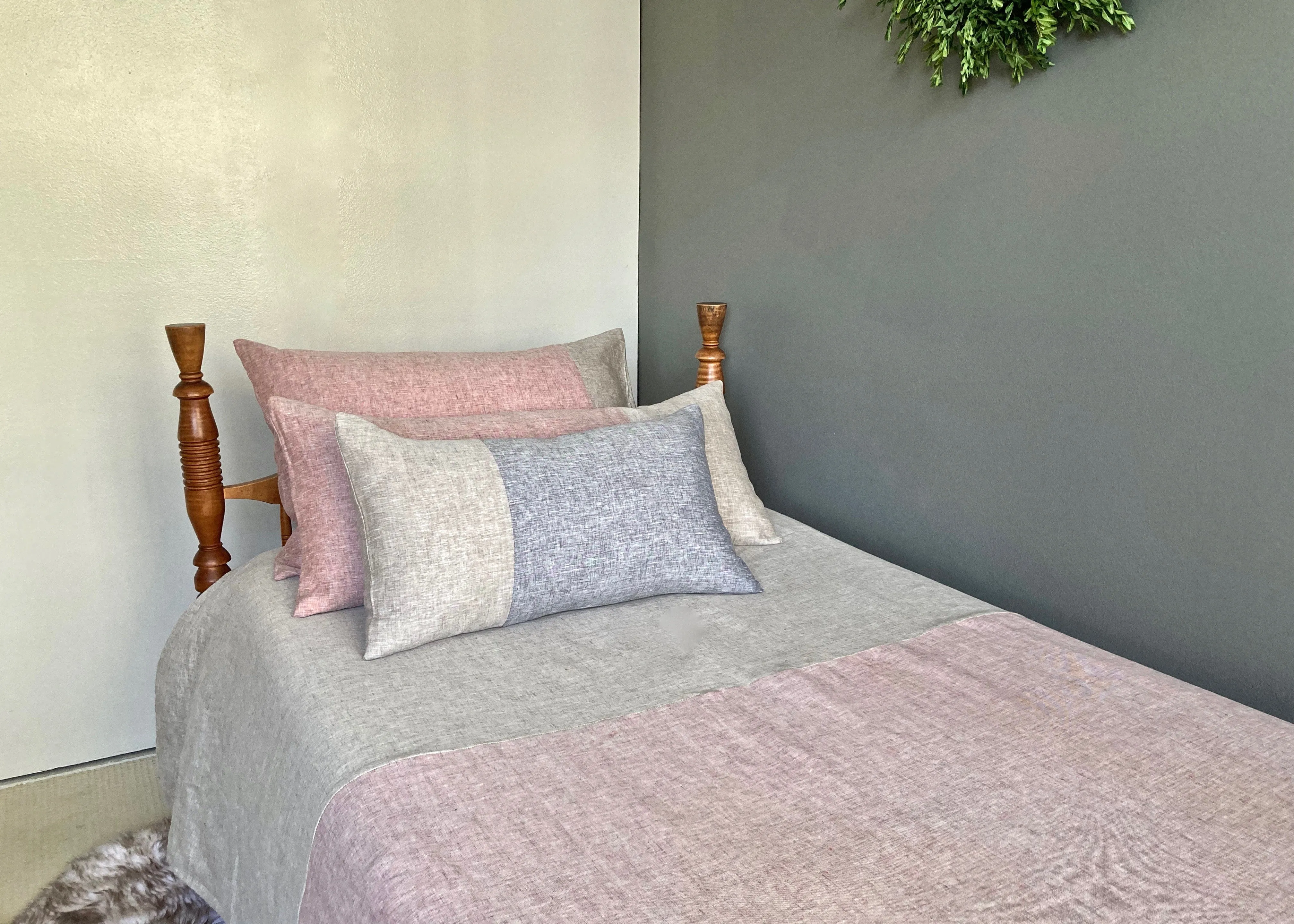 Seacliff Pieced Accent Pillow Haze
