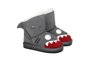 Shark Sheepskin Boots Toddler