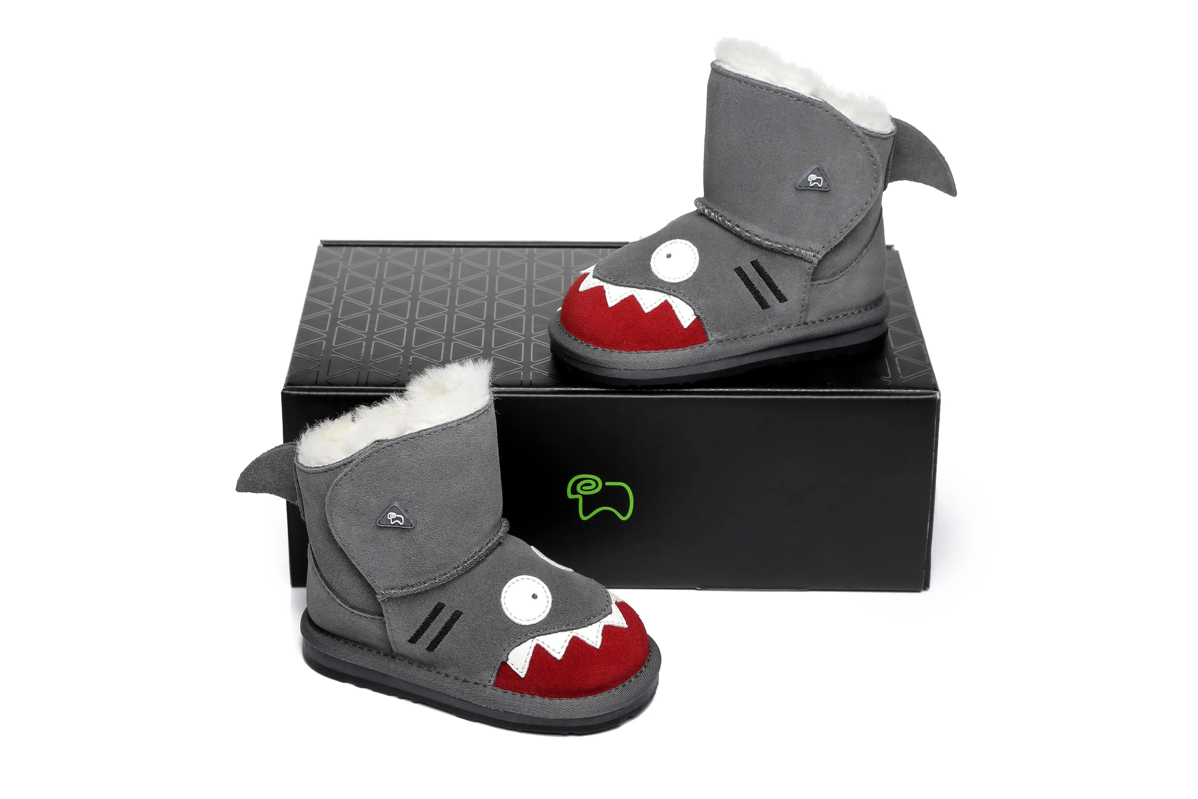 Shark Sheepskin Boots Toddler