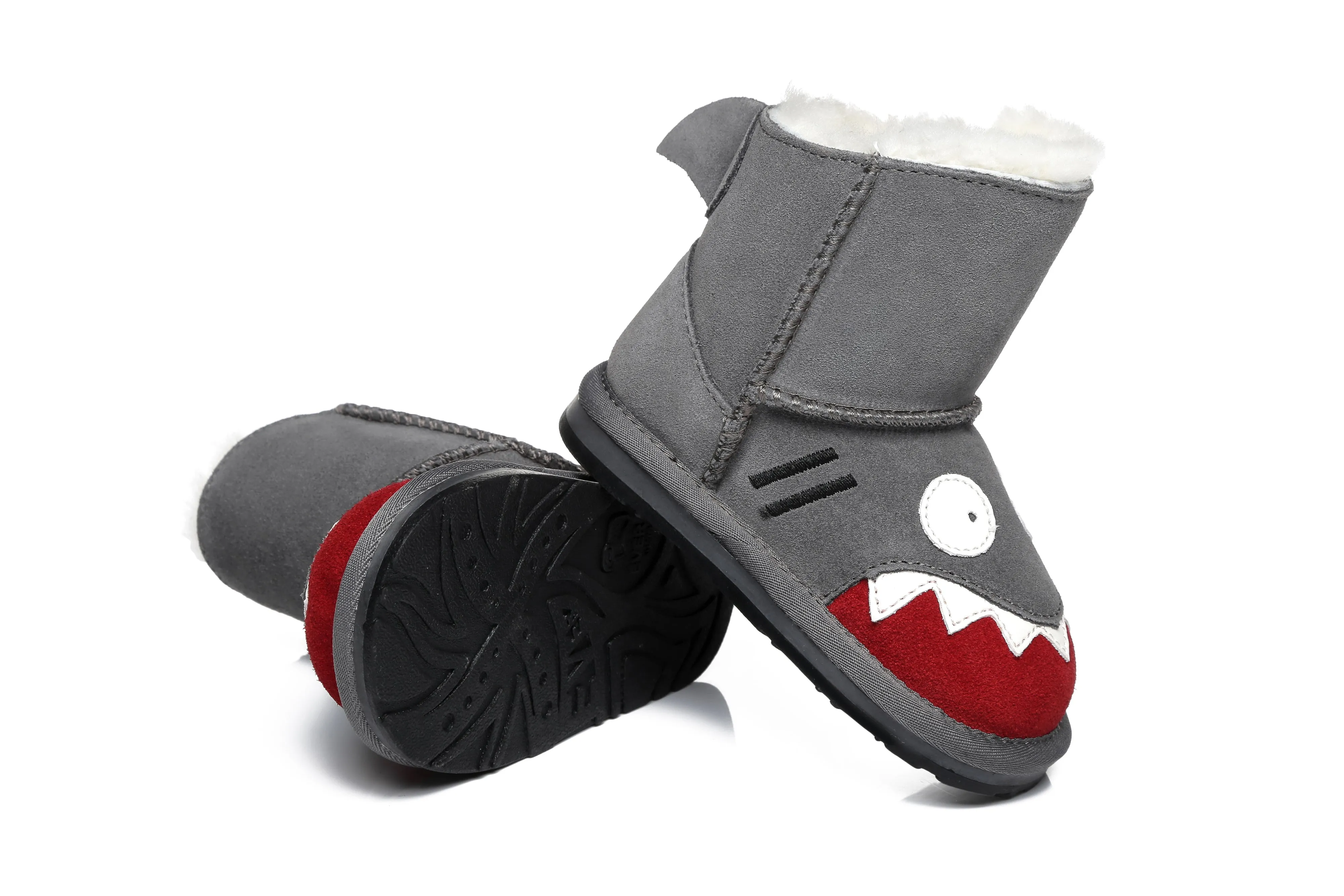 Shark Sheepskin Boots Toddler