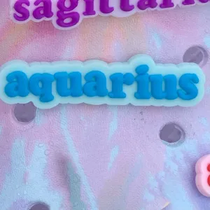 SHOE CHARMS - WRITTEN AQUARIUS