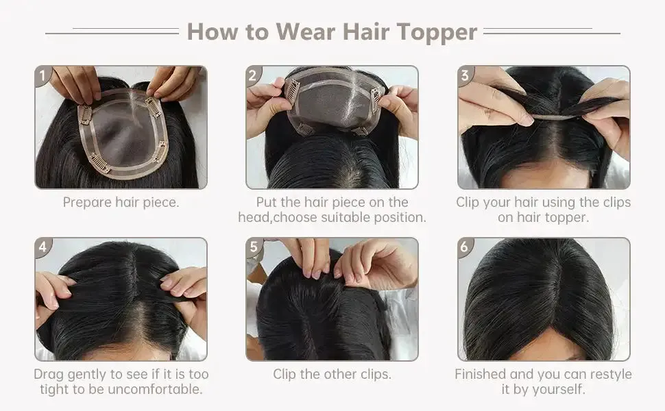 Silk Base Top Real Human Hair Extension With Thin Breathable Blonde Hair Toppers
