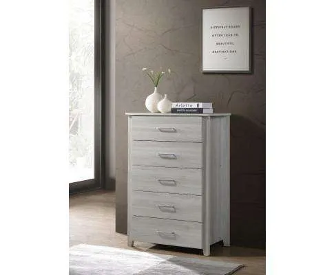 Six Chest Of Drawers Tallboy - White Oak